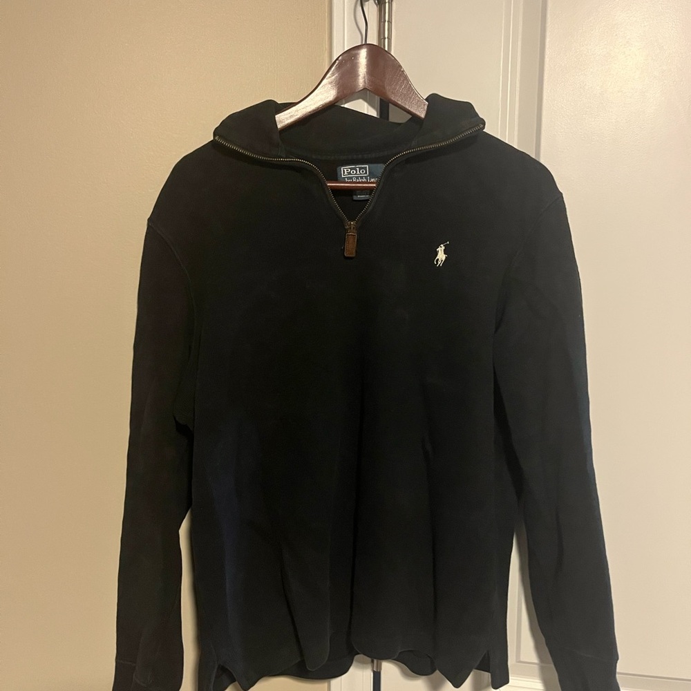 Polo by Ralph Lauren Men's Black Zip-Up Sweater